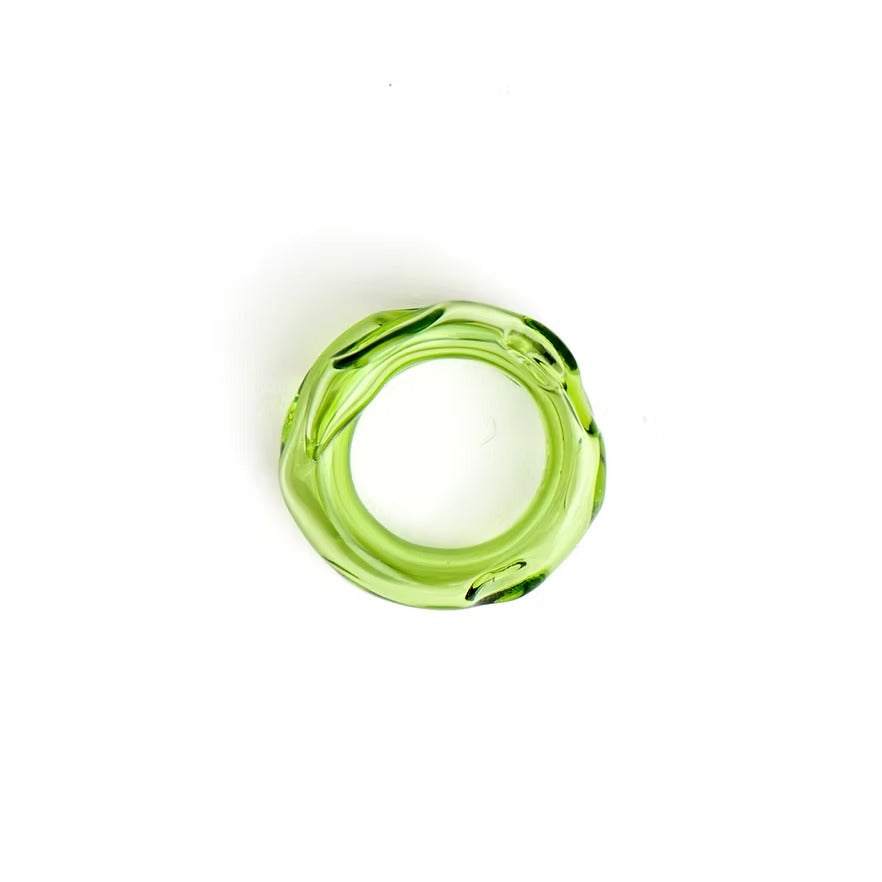 Anillo Remolino Verde