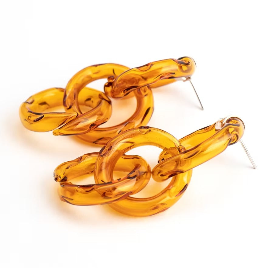 Triple Hoops Ámbar