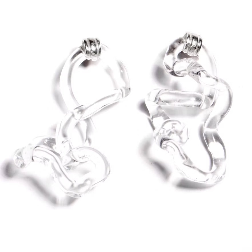 Aretes Interconexión L Transparentes