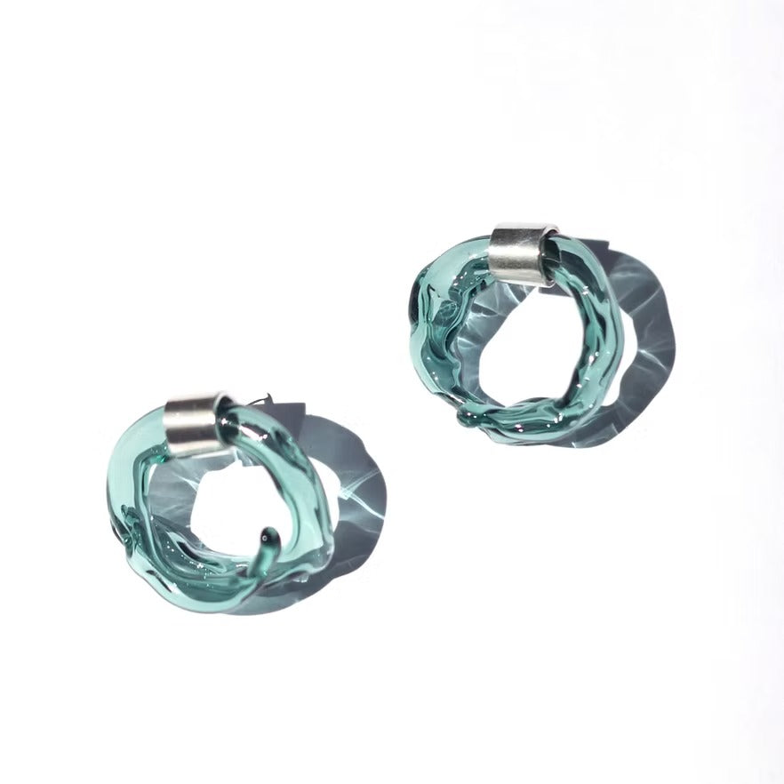Aretes Remolino Turquesa