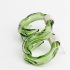 Aretes Remolino Verde