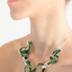 Collar Interconexión Verde Turquesa
