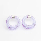 Aretes Remolino Lila