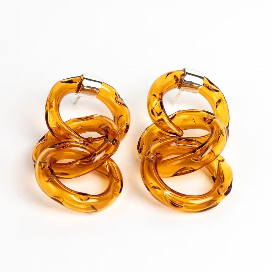 Triple Hoops Ámbar