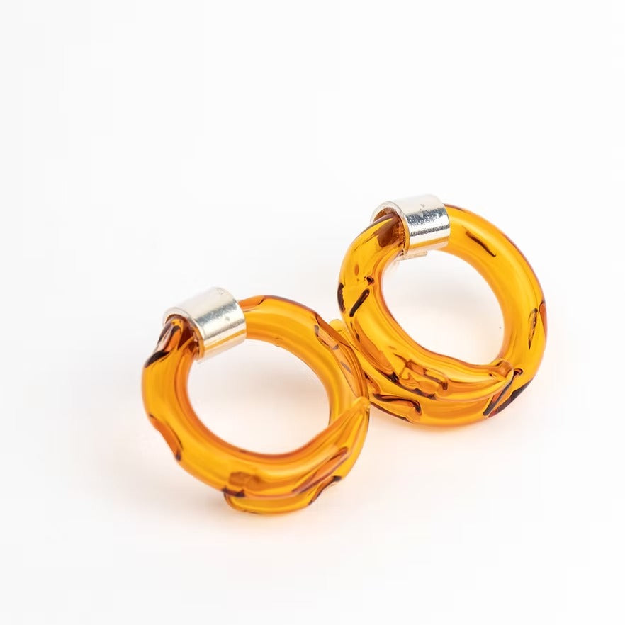 Aretes Remolino Ámbar