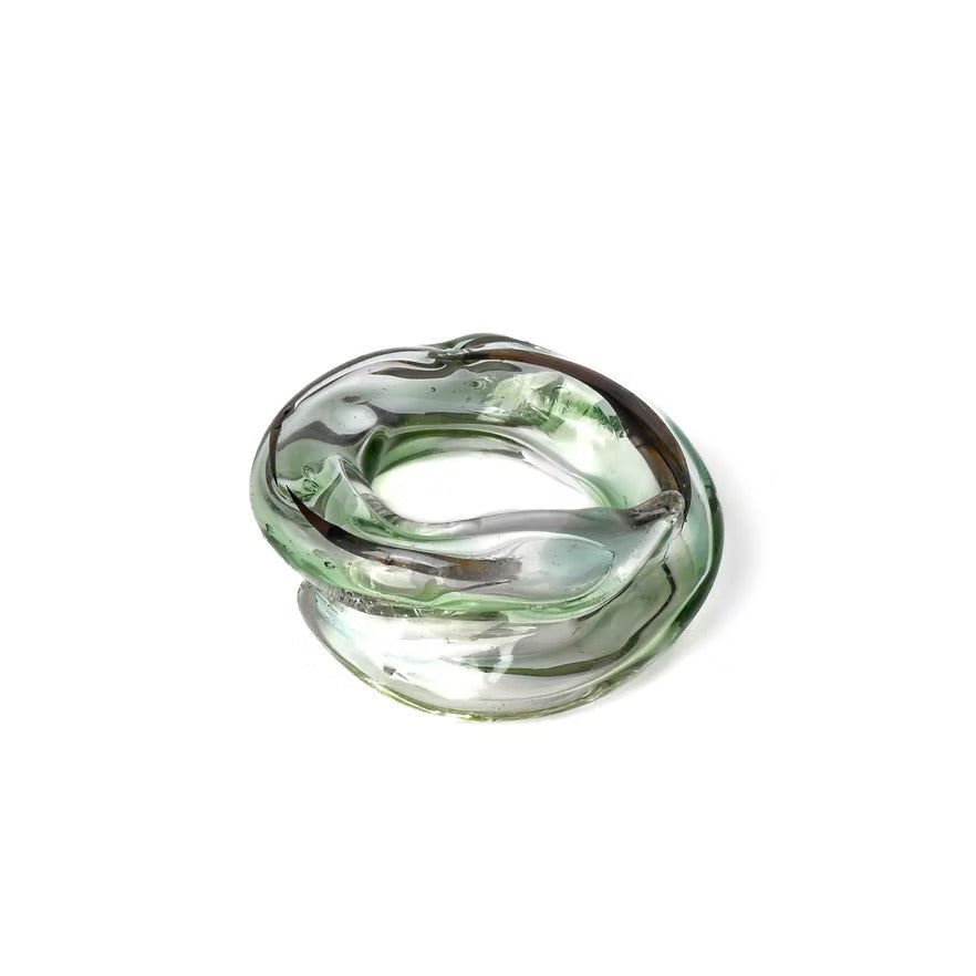 Anillo Soplo Remolino Verde