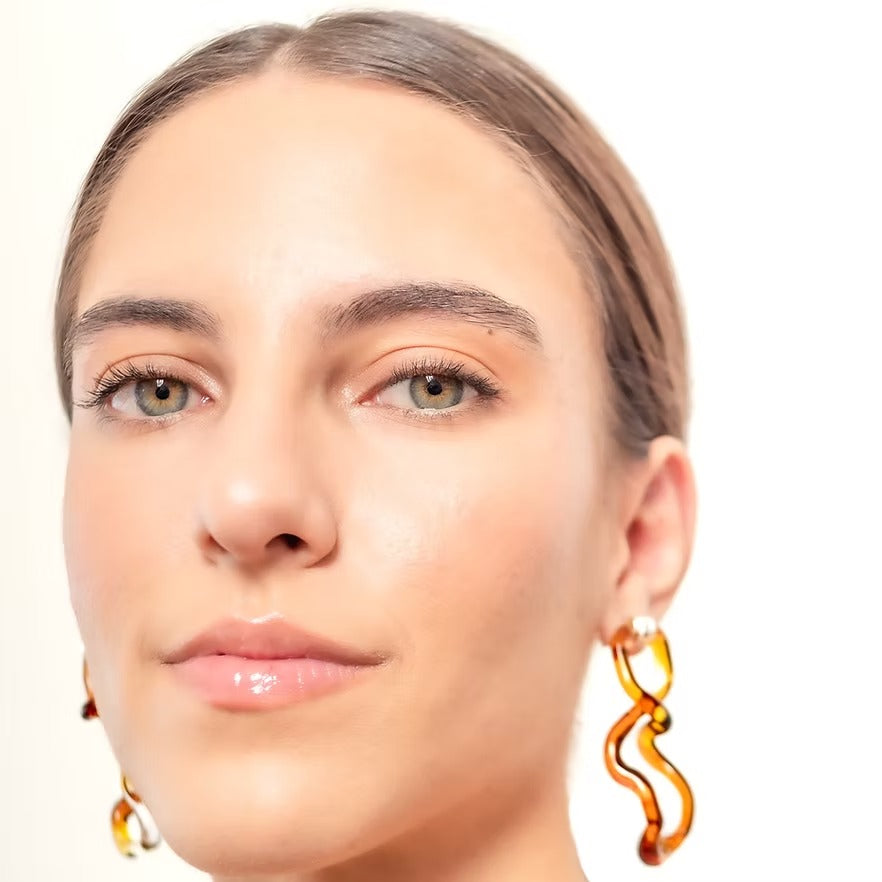 Aretes Interconexión L Ambarillo