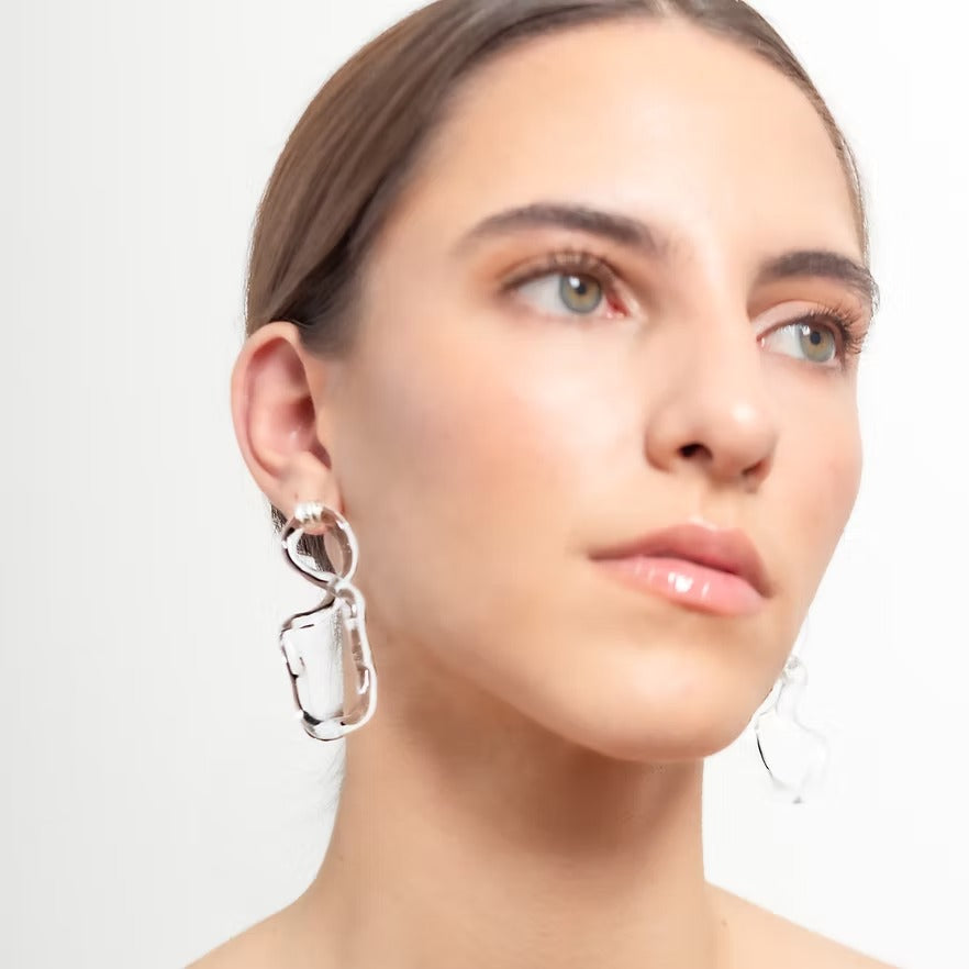 Aretes Interconexión L Transparentes