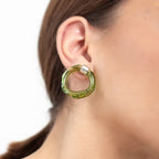 Aretes Remolino Verde