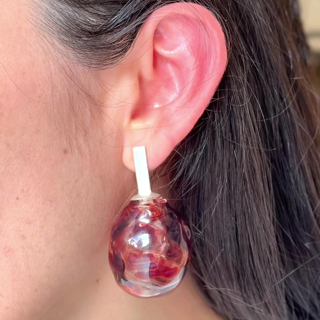Aretes Soplo M Rojo
